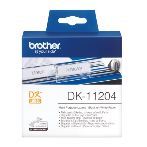 بكرة الملصقات الأصلية Brother DK-11204