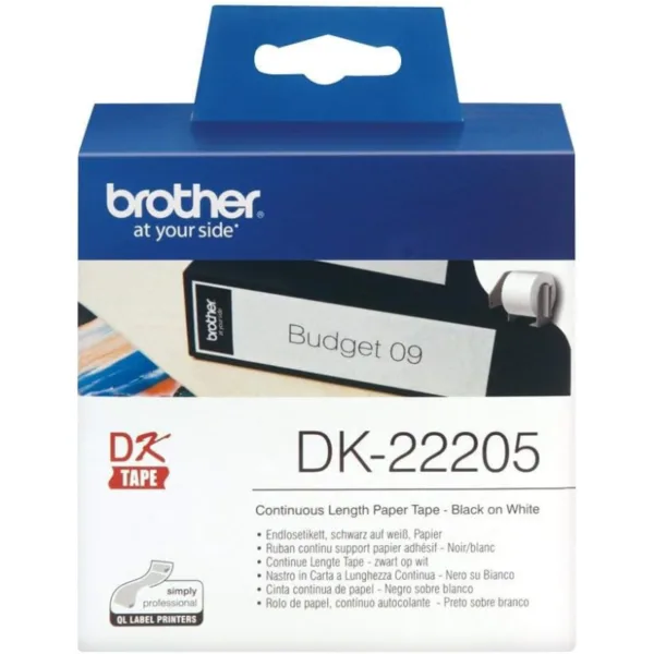 بكرة ملصقات ورقية Brother DK-22205